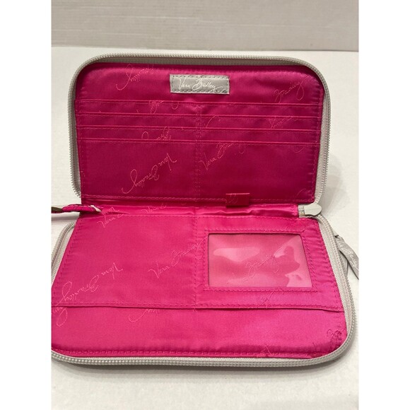 Vera Bradley Tea Garden Zip Around Wallet Wristlet - Picture 5 of 6